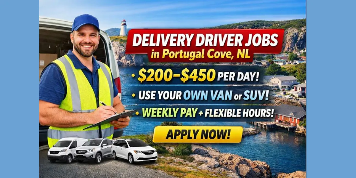Delivery driver job opportunity in Portugal Cove