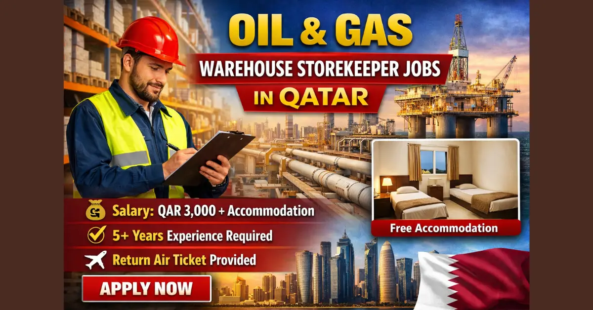 Oil & Gas Warehouse Storekeeper Jobs in Qatar